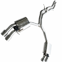 Silencieux d'échappement Catback pour Audi S4 S5 B8 B8.5 3.0T, système d'échappement à soupape électrique, embout en tuyaux SUS304
