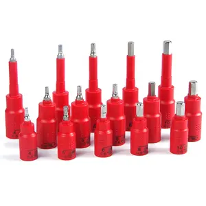 Fanyaa Electricians 1000V AC Made In Taiwan 4 to10mm Insulated VDE Hex Bits Sockets