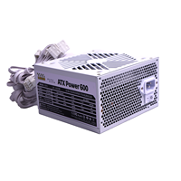 Letang Lingmao catu daya komputer Desktop baru dengan daya terukur 501W-600W 20 + 4Pin antarmuka warna hitam tersedia