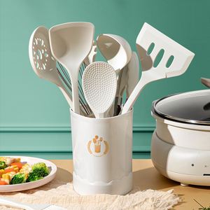 13 adet yeni varış ev ve mutfak Gadget 5 adet isıya dayanıklı gıda sınıfı silikon mutfak eşyaları ucuz pişirme Spatula seti - Product Image 2