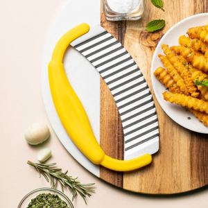 Cortador de Patatas y Zanahorias con Diseño Personalizado, de Acero Inoxidable, para Patatas Fritas Onduladas y Tipo Waffle - Product Image 3