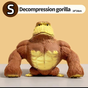 Juguete Antiestrés de Gorila de Arena Elástica, Novedad, Orangután de Juguete para Apretar y Estirar - Product Image 2