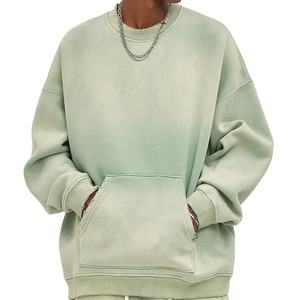 Fabricantes de Ropa Personalizada, Algodón Grueso, Deslavado, Desgastado, Estilo Vintage, Cuello Redondo Unisex, Invierno, 100% Algodón - Product Image 1