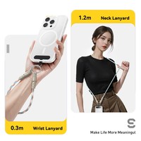 ESSAGER Tali Gantungan Ponsel Crossbody PD 60W Kabel Pengisi Daya Tipe-C ke Tipe-C Kabel Data Kepang 1.2m - Hitam