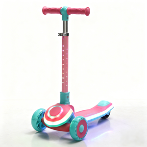 Monopattino per Bambini con 3 Ruote Illuminate a LED e 4 Manubri Regolabili in Altezza - Product Image 3