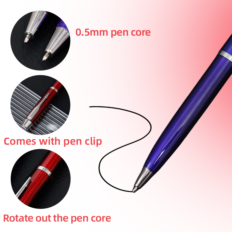 2025 New Design High-end Luxury Ballpoint Pen Stainless Steel Penholder ...