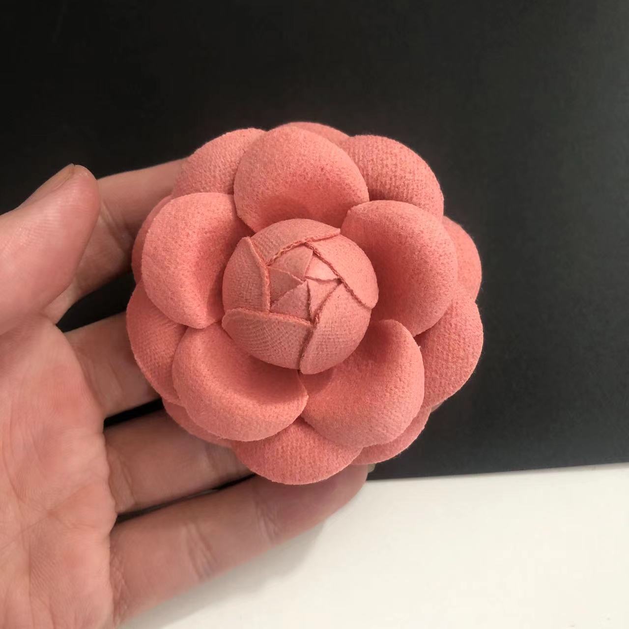 4 orange powder thickened flannelette plus brooch