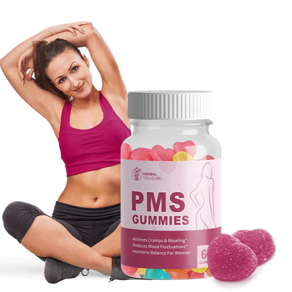 फैक्टरी अनुकूलित प्राकृतिक पीएमएस जैव निकाले गए पोषण अनुपूरक गमियां महिला हार्मोन संतुलन स्वास्थ्य उत्पादों का समर्थन करती हैं