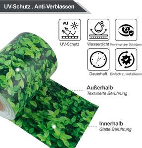 Bandes de protection d'écran de confidentialité en PVC incl. Clips de fixation 450 <span class=keywords><strong>gsm</strong></span> - Product Image 5