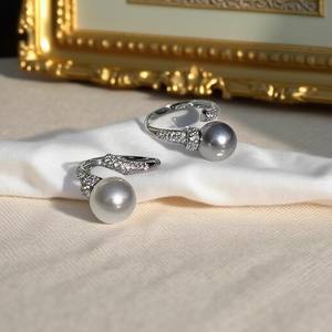 ชุดอุปกรณ์ DIY 10619 แหวนเงินแท้ S925 พร้อมฐานเปล่าสำหรับใส่ลูกปัด หลายแบบ และฐานเงินสำหรับใส่ลูกปัดขนาด 5-6 มม. สำหรับไข่มุกเม็ดเดี่ยว - Product Image 3