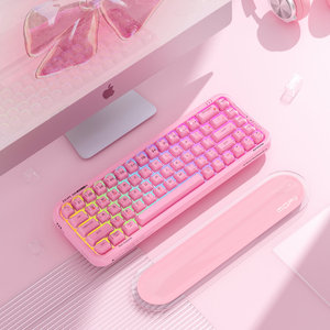 Batteria ricaricabile tastiera trasparente RGB Wireless cablata BT tastiera per telefono PC IOS Android Windows <span class=keywords><strong>Mac</strong></span> <span class=keywords><strong>OS</strong></span> - Product Image 6