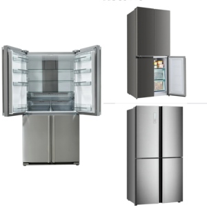 Refrigerador de Puerta Cruzada de 360L, Refrigerador de Cuatro Puertas, Ahorro de Energía para el Hogar, Refrigerador Multipuertas para Oficina, Sin Escarcha, Electrodomésticos para el Hogar - Product Image 1