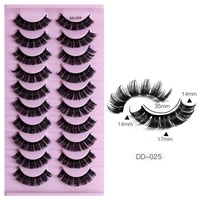 Cils russes à bande cils à bande complète D Curl Faux cils de vison vendeur de cils sans cruauté