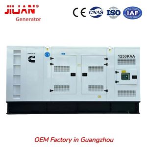 Groupe électrogène silencieux/containerisé de secours haute puissance 1 MW 1000 kW 1250 kVA, modèle KTA38-G9 avec moteur diesel Stamford 60 Hz, Guangzhou - Product Image 1
