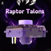 Interrupteur tactile silencieux Kailh Purple Glede, interrupteur à profil bas, à échange à chaud, clic fluide pour clavier mécanique de jeu personnalisé
