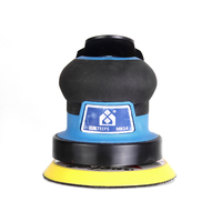 Ponceuse orbitale pneumatique aléatoire de 4 pouces avec moteur à palettes rotatives MK-14, 12000 tr/min, diamètre de 5 mm, aspiration intégrée pour le travail du bois