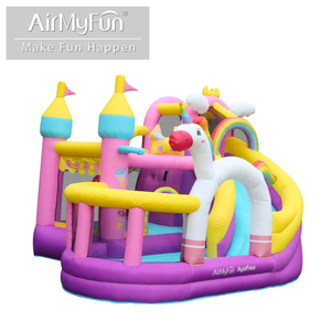 Easy-to-install Children's Oxford Fabric Inflatable <strong>Toy</strong> Small Bounce House Inflatable Castle with a Slide, Suitable for Families - Product Image 5