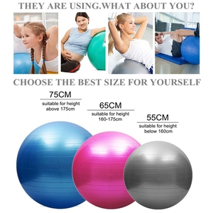 Bóng Tập <span class=keywords><strong>Yoga</strong></span> Thể Dục Bằng Pvc Chống Trượt Họa Tiết Gradient 45Cm 55Cm 65Cm 75Cm Cho Phụ Nữ Mang Thai - Product Image 6