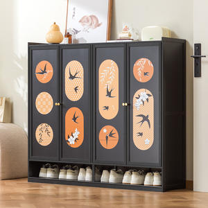 Mueble Zapatero de Estilo Vintage para Entrada con Almacenamiento, Mueble de Recibidor Retro, Zapatero Multifuncional para el Hogar - Product Image 4