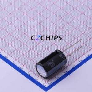 Condensateur électrolytique en aluminium à montage traversant EEUFS1K681, composant à montage traversant THT, D16xL25mm 680uF 20% 80V 2.5A-100kHz - Product Image 1