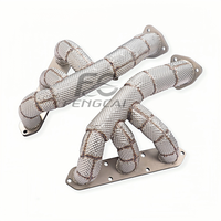 Colectores de escape directos SS304 para Porsche Cayman 987 2.7L 2.9L 3.4L, diseño de carreras de longitud igualada, mejora de potencia, 100% compatibles