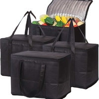 Nouveau Sac Isotherme de Pique-Nique et Repas 2026 YCH Personnalisable avec Logo, Imperméable, Noir Mat, Non Tissé, pour l'Extérieur et l'École