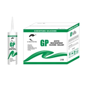 Kaca transparan perekat cepat kering asetoxy Acid rtv bening tahan air silikon Sealant GP akuarium