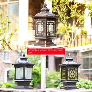 IP65 Étanche Moulé Sous Pression En Aluminium LED Mur De Jardin Simple Paysage Décoratif Pilier Lumières avec Base E27 - Product Image 4