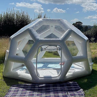 Gonflable Camping Air Igloo Hôtel Clair Tente Usine Approvisionnement Football Forme Hermétique Transparent Football Bulle Tente Dôme