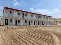 Maisons préfabriquées modulaires de luxe portatives de conteneur plat prêtes détachables pour le panneau sandwich d'hôtel de magasin d'appartement de villa