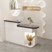 Nouvelle conception de mobilier de salon de beauté, bureaux de réception de salon de beauté, chaises, design d'intérieur de salon de coiffure, comptoir de spa personnalisé