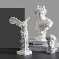 Statue de la déesse de la victoire ailée en résine, figurine grecque, réplique classique, sculpture de table, décoration artistique pour la maison