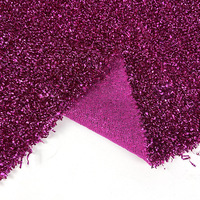Stretchy Polyester glänzendes Gewebe Mesh Pailletten Spitze Stoff elastisches Netz glänzendes Tuch für Glitzer Kleid
