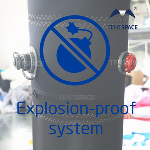 Tente <span class=keywords><strong>de</strong></span> course portable <span class=keywords><strong>de</strong></span> luxe Tentspace 6m 7m 8m Gazebo double couche scellé à l'air pour les événements <span class=keywords><strong>de</strong></span> course automobile en plein air et les salons professionnels - Product Image 5