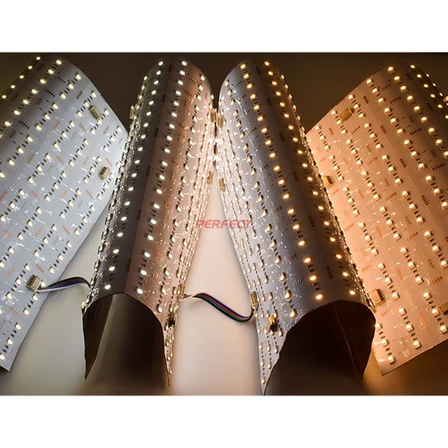 Easy Cutting RGB Warm WHite 4in1 Flexible Led Panel Sheets Colors Adjustable RGBw 4in1 24V/12V