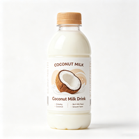 Étiquettes de bouteilles de jus de noix de coco Haoxuan ODM, autocollantes, imperméables, imprimées, autocollants pour boissons, service d'impression personnalisé