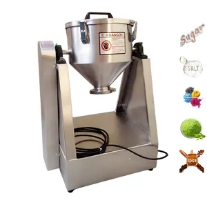 DZJX 500Kg 2 Kilos Stainless Steel Chemical Pigment Seasoning Protein Powder Drum Mixing Machine Laboratory Double Cone Mixer