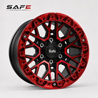 Rines de Aleación Forjados Rojos de Diseño Personalizado 4x4 para SUV, con Borde Profundo, para Todoterreno, 6x135, para Ford F150, Tacoma, 4Runner, Sierra