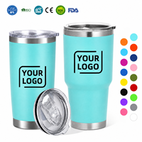 Gobelet isotherme 20oz 30oz en acier inoxydable à double paroi, tasse de voyage, tasse à café, gobelet de voiture personnalisé, vente en gros
