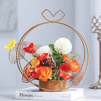 Fleurs Artificielles Haut de Gamme de Luxe pour Arrangements Festifs, Décoration de Table de Salon et de Pendaison de Crémaillère