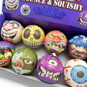 كرات ضغط ترويجية على شكل رأس وحش، مصنوعة من الفوم البولي يوريثين، معتمدة من CE، مجموعة من 8 قطع، كرة لتخفيف التوتر للأطفال - Product Image 5