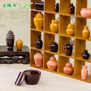 Weijin Simulation pot à vin et pot à thé en argile série bricolage paysage décoration accessoires Miniature Mini - Product Image 2