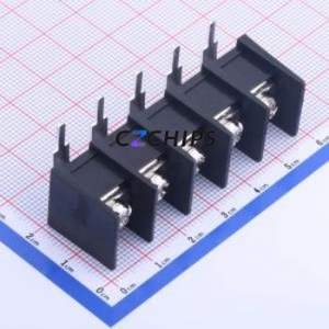 KF65R-11.0-5P Barrier Terminal Block Bent Lead Through Hole,P=11mm Connector Two Sides 11mm 1x5P Right Angle Pin - Product Image 1
