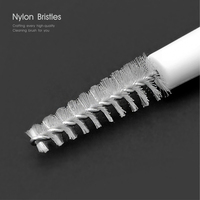 Brosses de nettoyage pour haut-parleur de téléphone 70 mm, mini-brosses pour trous, nettoyeur de port de charge, brosses en acier inoxydable blanc, 3 couleurs