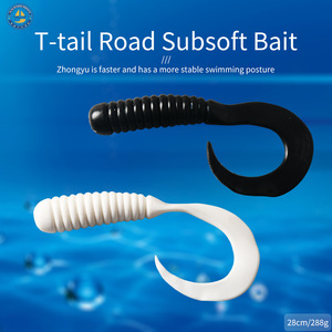 Señuelo blando de cola rizada grande de 28 cm y 225 g, cebo de fondo para pesca en barco, pesca en roca, aparejos de pesca en agua salada - Product Image 3