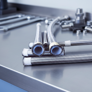 Tuyaux en plastique blanc laiteux 100% vierges résistants aux hautes températures, tubes FEP, tuyaux PFA, tubes extrudés PTFE - Product Image 1