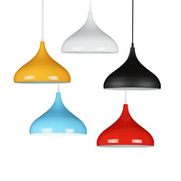 Abat-jour décoratifs en métal industriel pour l'intérieur, colorés, style nordique, macaron, lustre E27, lampe suspendue, éclairage pour la maison et le bureau