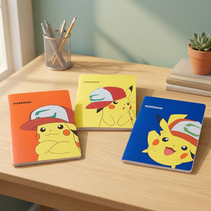 For Pikaed Hat Mini Bound <b>Notebook</b> 5 PCS Set Korean Kids Stationery Cute Character Pocket Note Anime School Gift - Product Image 3
