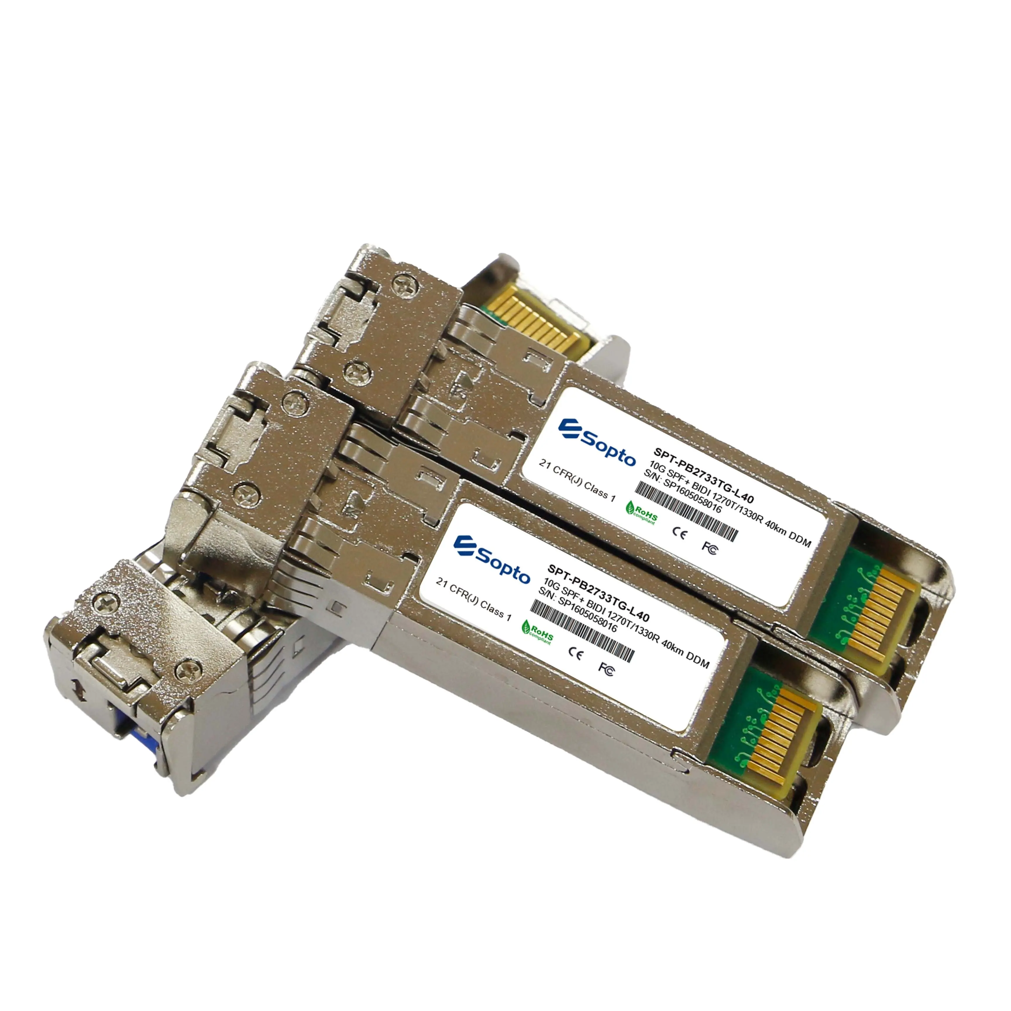 10G modulo ricetrasmettitore BIDI 1270nm Tx/1330nm Rx 40km Simplex interfaccia LC compatibile 10G modulo ottico SFP