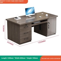 Escritorio de Oficina Modular Contemporáneo de Lujo, Extensible de 2 a 8 Plazas, Estación de Trabajo Compartida, Muebles Modernos de Madera para el Hogar